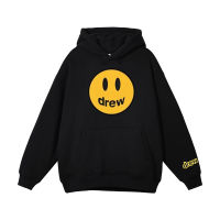 Drew หน้ายิ้ม Hooded Sweatshirt หญิงฤดูใบไม้ร่วงและฤดูหนาว High Street หลวมผ้าฝ้ายคู่ Hoodie Jacket MenTH