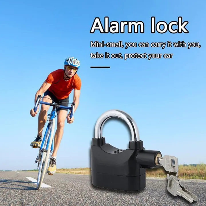 【Locks】【Lock Key】10db AntiTheft Security Alarm Padlock Siren Alarm