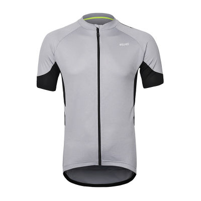 ARSUXEO Mens Short Sleeves Cycling Jersey Quick Dry Zipper Bike Jerseys Bicycle Shirt MTB Mountain Clothing Wear Breathable 636