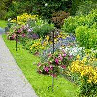 Shepherd Hook Hanger ตะขอแขวนตกแต่ง Shepherds Stand โคมไฟโลหะ Outdoor