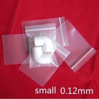0.12mm PE Clear Self Sealing Zip Lock bags Thick Plastic Packaging pouches White Transparent zipper reclosable Food package bags