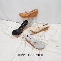 ❐⊙✁ xing lu nan Polmecca - Anika Wedges Sandals Mika Jelly Sy-034