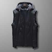 Men Vest Jacket Sleeveless Jacket Men Fashion Clothing Solid Color Street Wear Hip Hop Waistcoat Autumn Men Casual Vests Coat