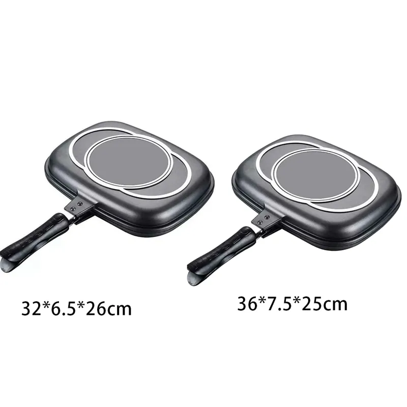 Double Grill Frying Pan, Double Sided Pan, Baking Tray
