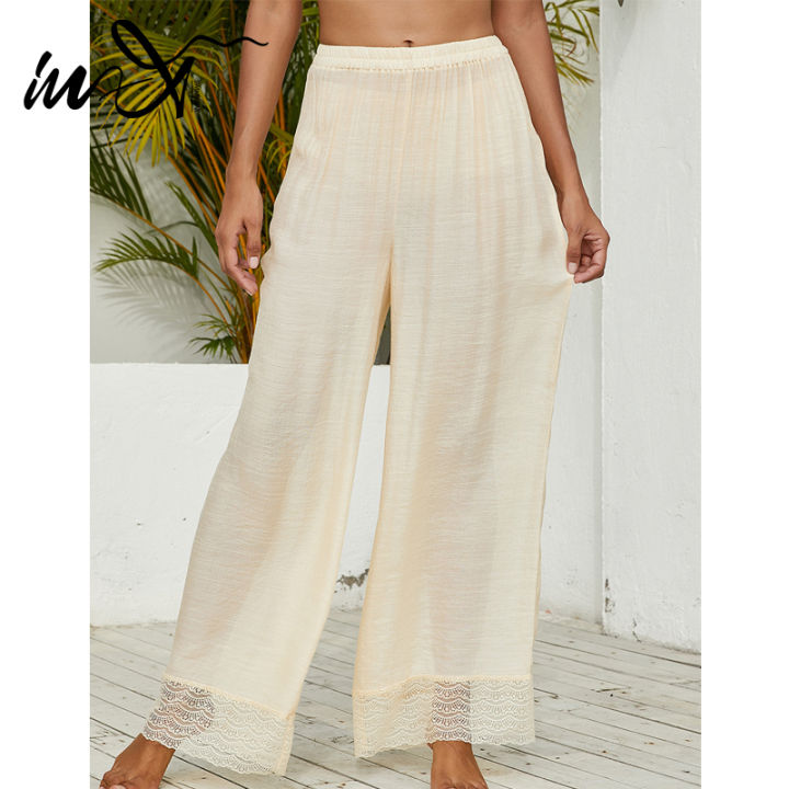 กางเกงขายาวลูกไม้-in-x-สำหรับบิกินี่ชุดชายหาดชุดว่ายน้ำที่เป็นของแข็งกางเกงชุดว่ายน้ำสตรี-saida-de-praia-เซ็กซี่รีสอร์ทสวมใส่