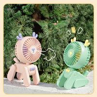 Dog Desktop Decoration Fans USB Rechargeable Small Electric Student Dormitory