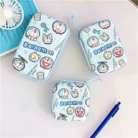 Portable cable organizer for hard drive/Digital Accessory/Earphone Square pouch Doraemon Storage Box