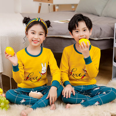 Baby Boys Clothing Set Cartoon Rabbit Toddler Girls Pajama Cotton Children Clothes Sleepwear Casual Kids Pyjama Homewear Outfit