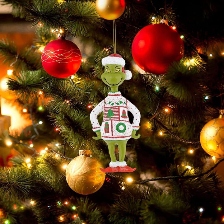 flewwer-merry-christmas-grinch-ornaments-xmas-tree-แขวนตกแต่งรูปจี้-hot-1110