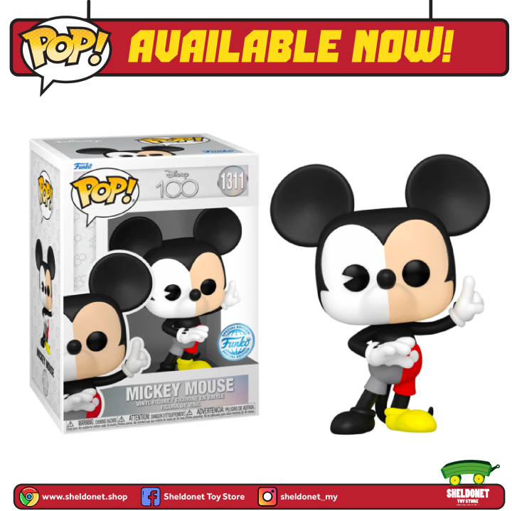 funko Pop! Disney: Disney 100Th - Mickey Mouse (Split Color) [Exclusive ...