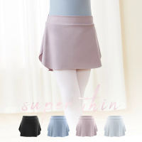 เด็กผู้หญิงกระโปรงบัลเล่ต์ด้านข้างแยกกระโปรงสั้น Ballerina Ballet Dance Wear Dress For Girls Nylon Dance Dress