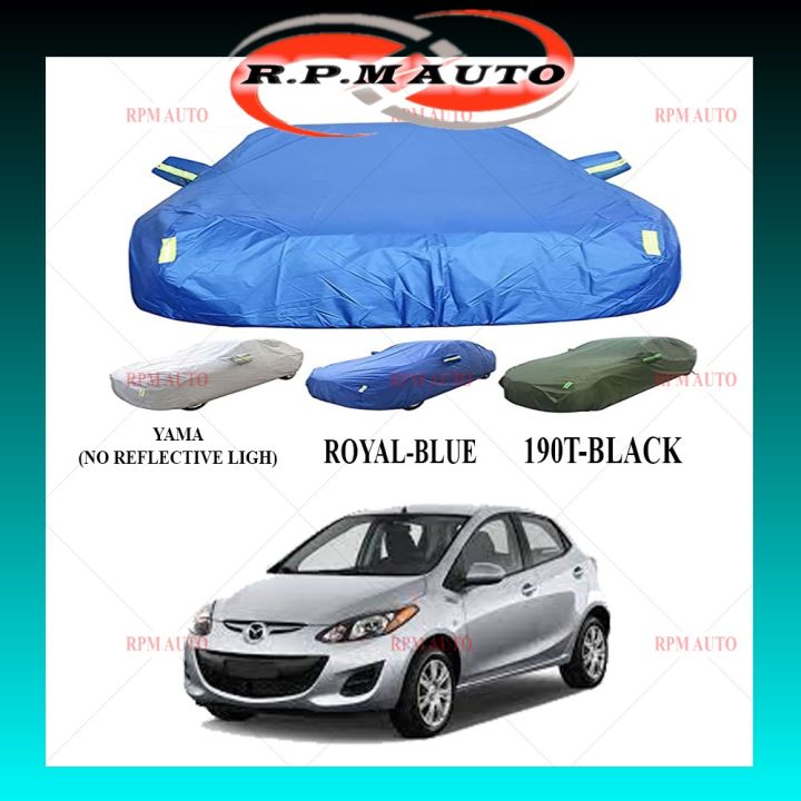 Mazda 2 2011 High Quality Car Cover 190T Royal Blue Yama Peva Size M  Selimut Kereta Mazda 2 2011 Car Cover Mazda