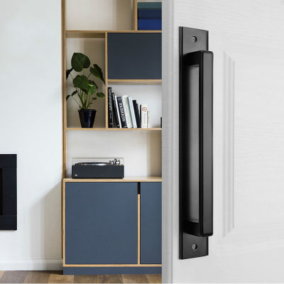 【CW】Aluminium Alloy Black Door Handles for Interior s Bedroom Kitchen Pulls Furniture Handle Hardware