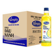 HSD 25.05.2024 Dầu đậu nành Simply Nguyên chất 1L - 1 Thùng 12 chai