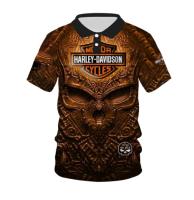 Harley-Davidson Polo 3D POLO shirt Harlay-Davidson Motorcycle Cycles xzx180305 Polo POLO shirt Fremium - Razkacollection  031