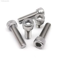 ◙❦❒ 1/5/10pcs M3 M4 M5 M6 M8 M10 M12 DIN912 316 A4-70 Stainless Steel Allen Hexagon Hex Socket Head Cap Screw Bolt length 6-150mm