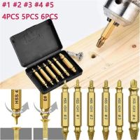 4/5/6 PCS Damaged Screw Extractor Drill Bit Set Stripped Broken Screw Bolt Remover Extractor Easily Take Out Demolition Tools