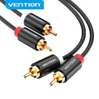 【DT】Vention 2RCA to 2 RCA Cable HIFI Stereo Male to Male Audio Cable for Home Theater DVD Amplifier TV 1.5m 3m Cable RCA Gold-Plated  hot