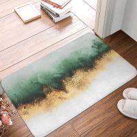 Green and gray double Oil Painting Entrance Door Mat Living Room Non-Slip Floor Carpet Bathroom Doormat Kitchen Rugs