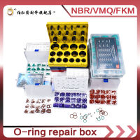 【2023】Silicone Rubber O Ring fluororubber Seal VMQ NBR FKM Sealing O-rings Nitrile Rubber Washer oring set Assortment Kit Set Ring