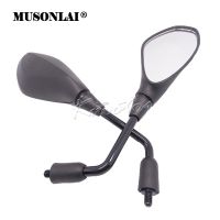 Motorcycle Mirrors For BMW F800GS F650GS F800R 2008-2011 Aprilia Tuono SL750 2006-2010 Black Rearview Mirror 10mm Bolt