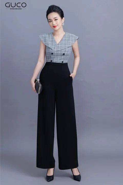Jump ống suông phối áo caro 3282 – GUCO ,SKU : 1648132073_VNAMZ-7262717467 >>>🇻🇳 Top1Vietnam 🛒>>> lazada.vn 🇻🇳🇻🇳🇻🇳🛒🛍🛒