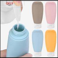 OKL9 4Pcs 60ml ขนาดการเดินทาง ขวดรีฟิล ภาชนะบรรจุเครื่องสำอาง พลาสติกทำจากพลาสติก ขวดเล็กๆ ของใหม่ ว่างเปล่า บรรจุภัณฑ์ครีมโลชั่น แชมพูเครื่องสำอาง