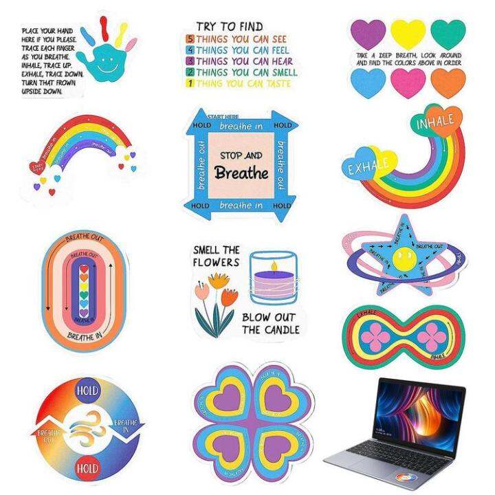 fidget-stickers-adhesive-stickers-12pcs-anti-stress-adhesive-rainbow-stickers-cute-tactile-breathing-stickers-reusable-calm-strips-for-desk-and-phone-physical