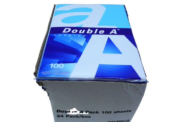 กระดาษถ่ายเอกสารaa-80g-a4-100-แผ่น-1กล่อง24ห่อ