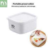 Homenhome Plastic Refrigerator Fruit Crisper Microwaveable Bento Box Rectangular Lunch Box Food Storage Box