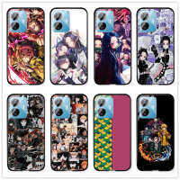 ของขวัญเคสโทรศัพท์เคสโทรศัพท์แข็งแบบกำหนดเองสำหรับ Vivo Y76 Vivo Y77 Anime Demon: Kimetsu No Yaiba กระจกเทมเปอร์กันกระแทกแบบเต็มรูปแบบ