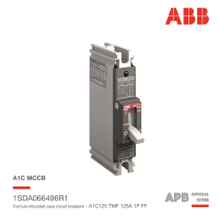 ABB เบรกเกอร์ MCCB Formula A1C 125 TMF  1P 125A 18kA