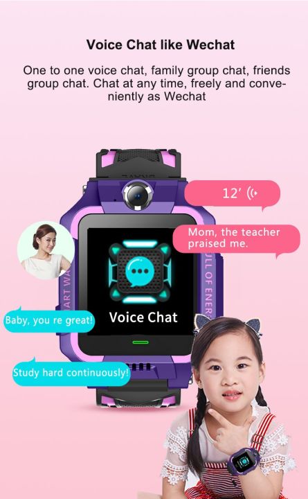 สมาร์ทวอท์ชใหม่สำหรับเด็กซิมการ์ดนาฬิกาอัจฉริยะสำหรับเด็ก-sos-lbs-โทรศัพท์กล้องโทรคุยด้วยเสียงกันน้ำภาพเด็กหญิงเด็กชายของขวัญ-j116-q19