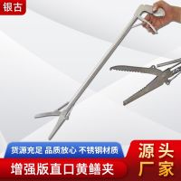 ☁☞☊ clip stainless steel straight mouth eel control fish pliers multi-model double-sided blunt teeth catch snake loach hook