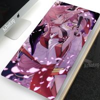 [READY STOCK]Genshin Impact Mouse Pad Large Mouse Mat Game Natural Rubber Computer Gamer Mousepad Desk Mats Lock Edge Gaming Carpet 90x40cm