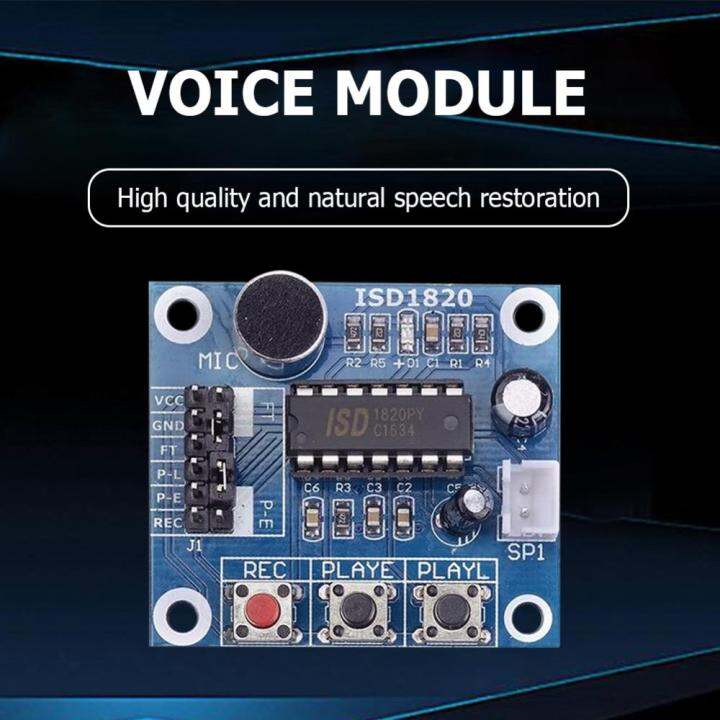 โมดูลบันทึกเล่นซ้ำ-isd1820-dc-3-5v-แบบมืออาชีพบอร์ดบันทึกเล่นซ้ำเสียงพร้อมไมโครโฟนลำโพงเสียงเสียง