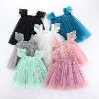 FOCUSNORM 7 Colors Toddler Baby Kids Girl’s Tutu Dress Solid Sleeveless Lace Tullle Summer Dress for Daily Party 0-5Y  by Hs2023