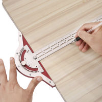 Woodworkers Edge Rule Efficient Protractor Angle Protractor Woodworking Ruler Angle Measure Stainless Steel Carpentry Tool