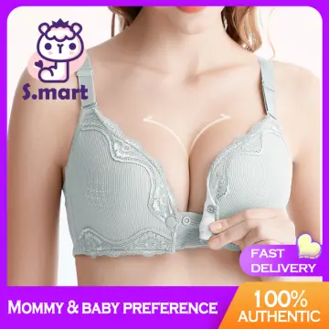 Summer Women Front Button Bra without padding Plus Size bras Mother's Cotton  Wireless Underwear Large Bralette 5122