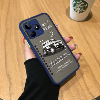 Case4you เคสสำหรับ Realme C53 Realme Narzo N53การ์ตูนรถออฟโร้ดมีน้ำค้างแข็งโปร่งใสแข็งเคสใส่โทรศัพท์เด็กผู้ชายกันกระแทกฝาครอบหลังแบบเต็มรูปแบบเคสป้องกันกล้อง