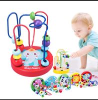 Babyskill ของเล่นขดลวดไม้ (คละสี) ขนาด 12*9 ซม. วัสดุทำจากไม้ทั้งหมด ปลอดภัยสำหรับเด็ก ของเล่นเสริมทักษะและการเรียนรู้ ของเล่นไม้ของเล่นเด็ก ของเล่น