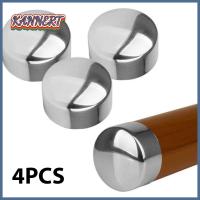 KANNERT ราวแขวนผนังฝาครอบปลายรอบขนาดเส้นผ่าศูนย์กลาง45มม. 4ชิ้นราวจับ PVC สำหรับติดบันไดราวจับสำหรับตกแต่งใช้งานได้จริง