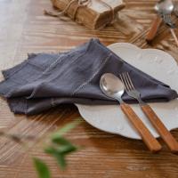 4ชิ้น R Rebarba Textura Bordados Guardanapos De Tecido Algodão Serviette Cozinha Chá Toalhas Fazenda Placemats Festa De Casamento Decoração