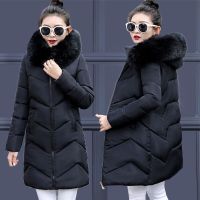 ZZOOI Detachable Big Fur Fashion Black Parkas Womens Winter Jacket Plus Size 7XL Winter Coat Female Winter Hooded Warm Long Outerwear