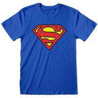 【New】เสื้อยืดแขนสั้น พิมพ์ลายโลโก้ซุปเปอร์แมน DC Comics Superhero Official Licensed Blue สําหรับผู้ชาย ให้เป็นของขวัญวัน