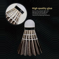 12-Pack Goose Feather Badminton with Great Stability Durability High Speed Shuttlecocks