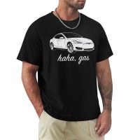 Haha, Gas - Tesla Model S - Elon Musk T-Shirt Summer Top Animal Print Shirt T-Shirt Short T Shirt For Men