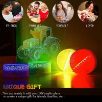 3D LED แตกไฟกลางคืนฐาน16สีภาพลวงตาแสงฐานการควบคุมระยะไกลแสงยืนฐานสำหรับคริสต์มาส,วันเกิด