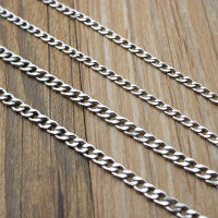 5Mlot 3-9 MM width Stainless Steel Link Chain Necklace Bulk Jewelry Figaro Chains For Women Men DIY Necklace Bracelets Making