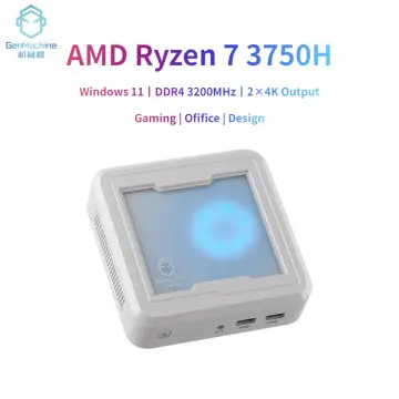 Cheap AMD Mini PC Ryzen 7 3750H R5 3550H Barebone Windows 11 2xDDR4 NVMe  Gaming